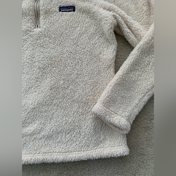 Patagonia Women's Size Medium Cream Los Gatos 1/4-Zip Fleece Pullover Jacket - Picture 5 of 8